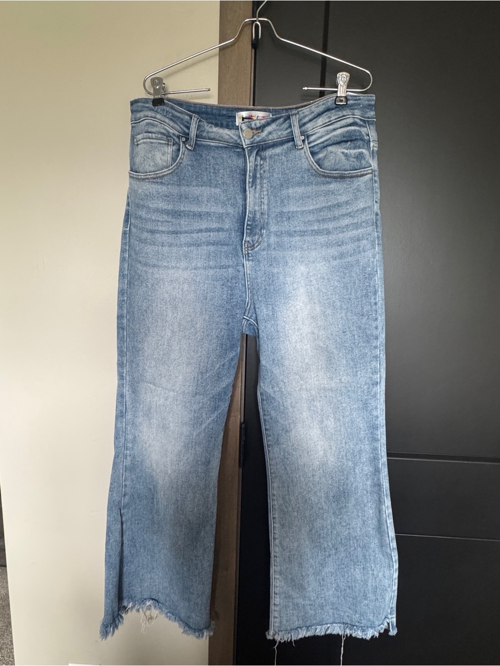 Risen brand Classic Boot Cut Jeans in Light Blue - Women's